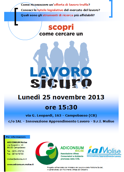 manifesto lavoro sicuro